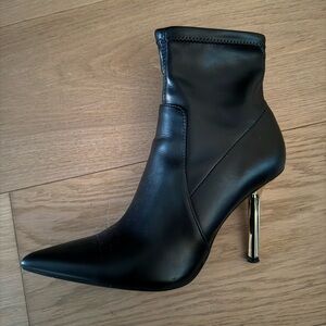 Elegant Black Stiletto Ankle Boots